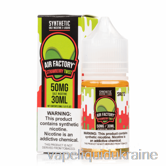 Vape Liquid Ukraine Strawberry Kiwi - Air Factory SALTS eLiquids - 30mL 50mg